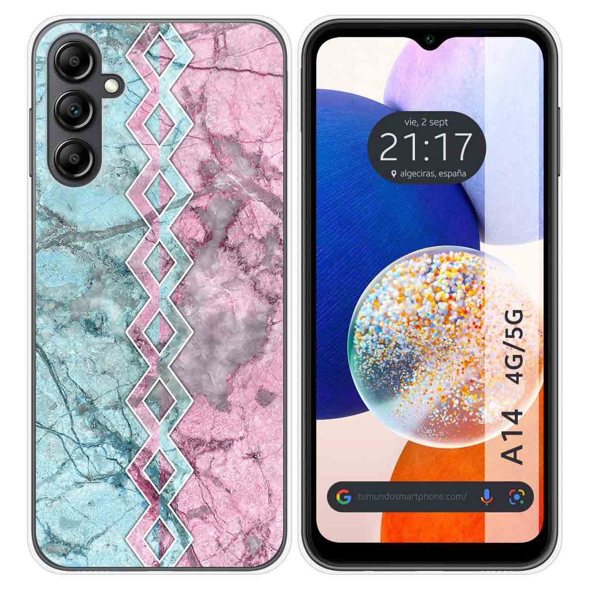 Funda Silicona para Samsung Galaxy A14 4G / 5G diseño Mármol 08 Dibujos