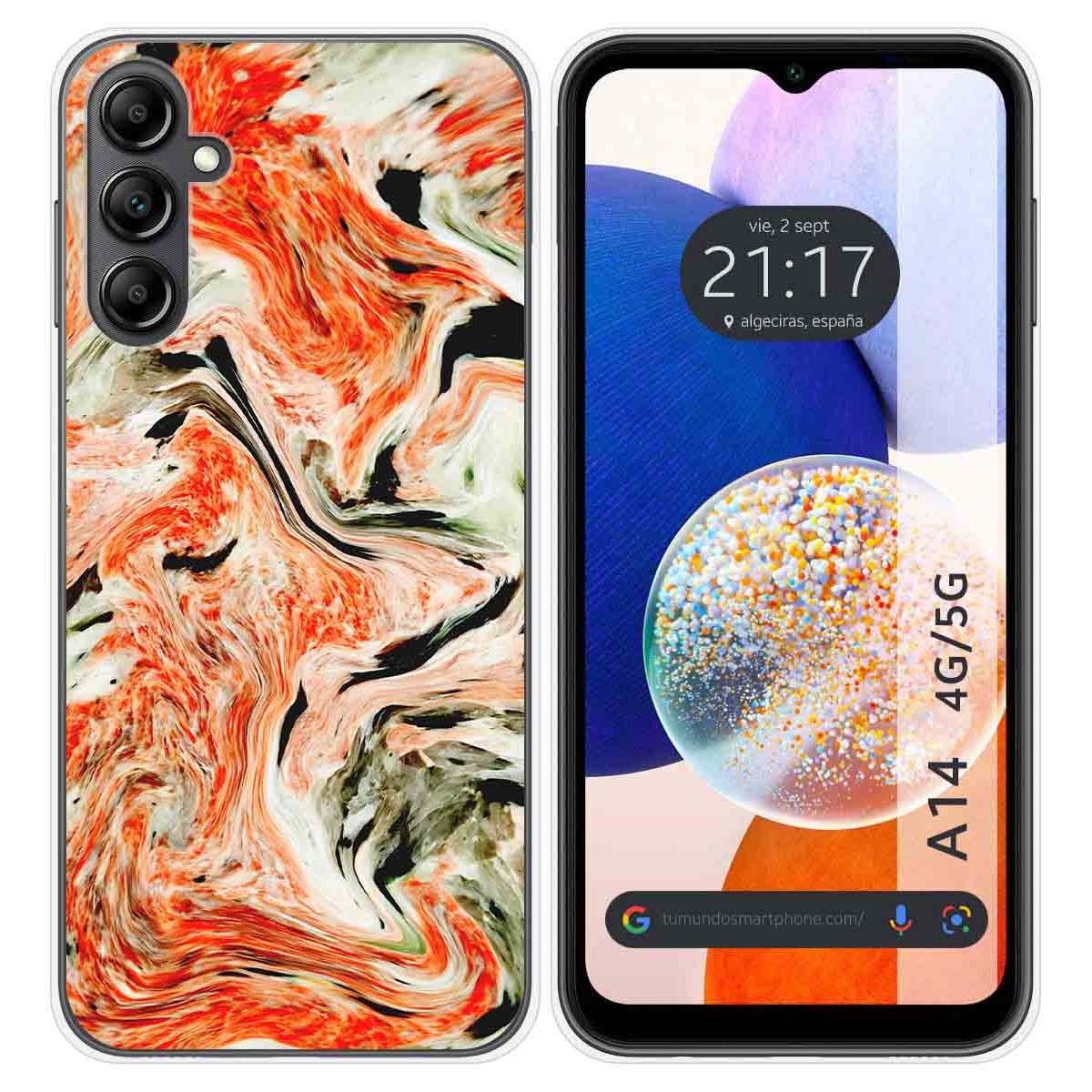 Funda Silicona para Samsung Galaxy A14 4G / 5G diseño Mármol 12 Dibujos