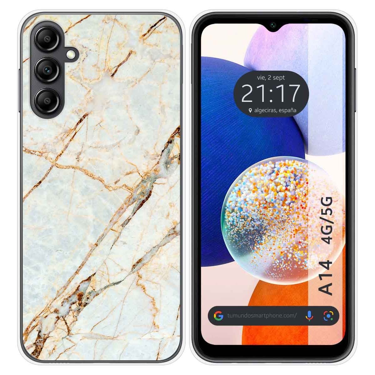 Funda Silicona para Samsung Galaxy A14 4G / 5G diseño Mármol 13 Dibujos