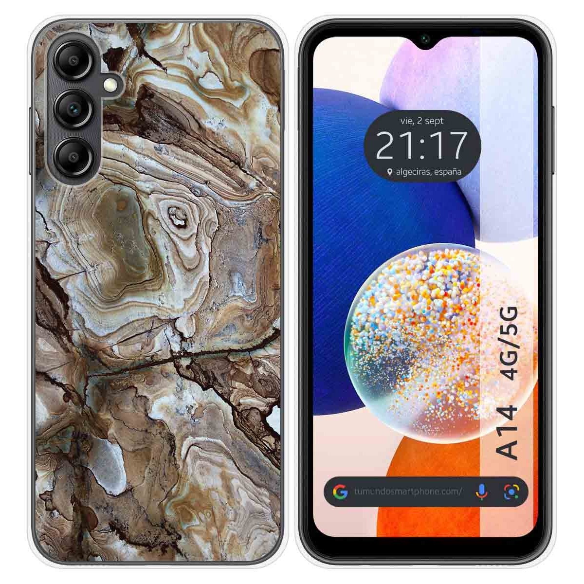 Funda Silicona para Samsung Galaxy A14 4G / 5G diseño Mármol 14 Dibujos