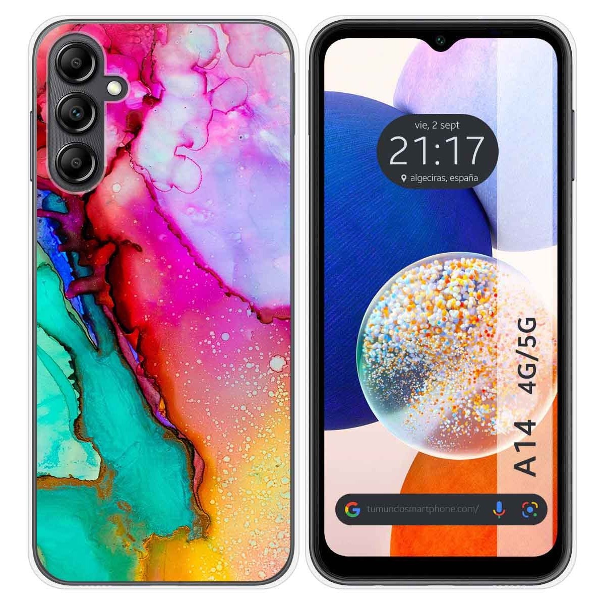 Funda Silicona para Samsung Galaxy A14 4G / 5G diseño Mármol 15 Dibujos
