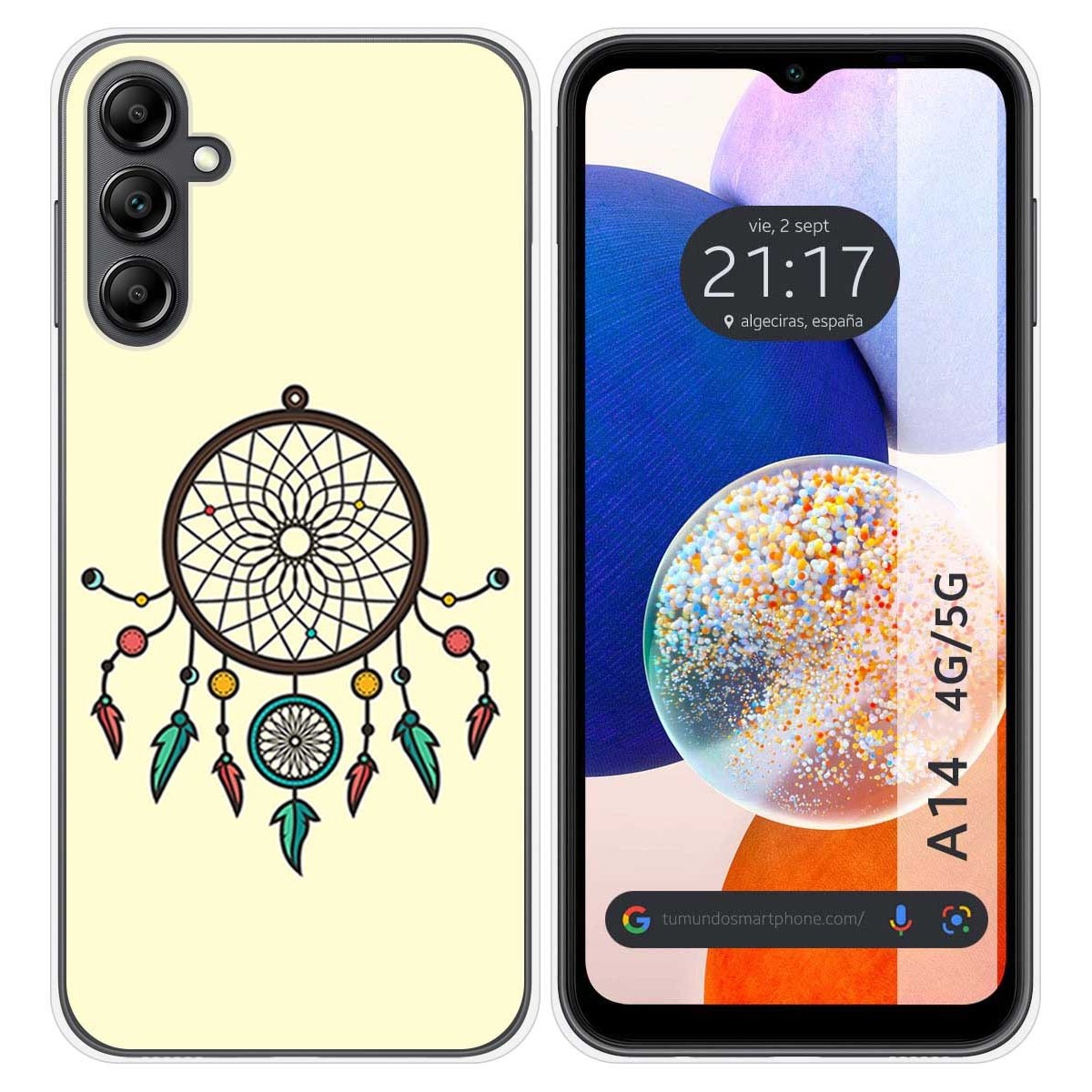 Funda Silicona para Samsung Galaxy A14 4G / 5G diseño Atrapasueños Dibujos