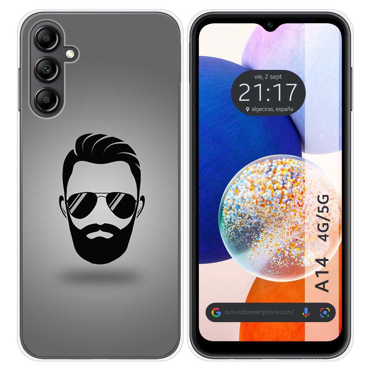 Funda Silicona para Samsung Galaxy A14 4G / 5G diseño Barba Dibujos