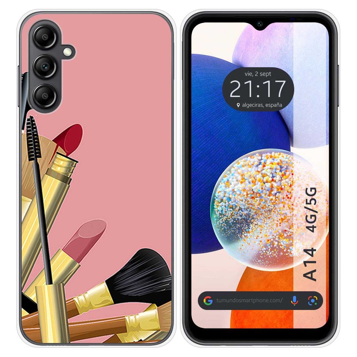 Funda Silicona para Samsung Galaxy A14 4G / 5G diseño Brochas Dibujos