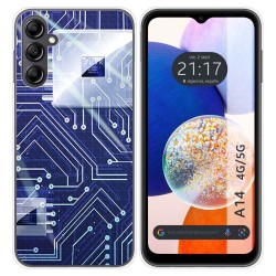 Funda Silicona para Samsung Galaxy A14 4G / 5G diseño Circuito Dibujos