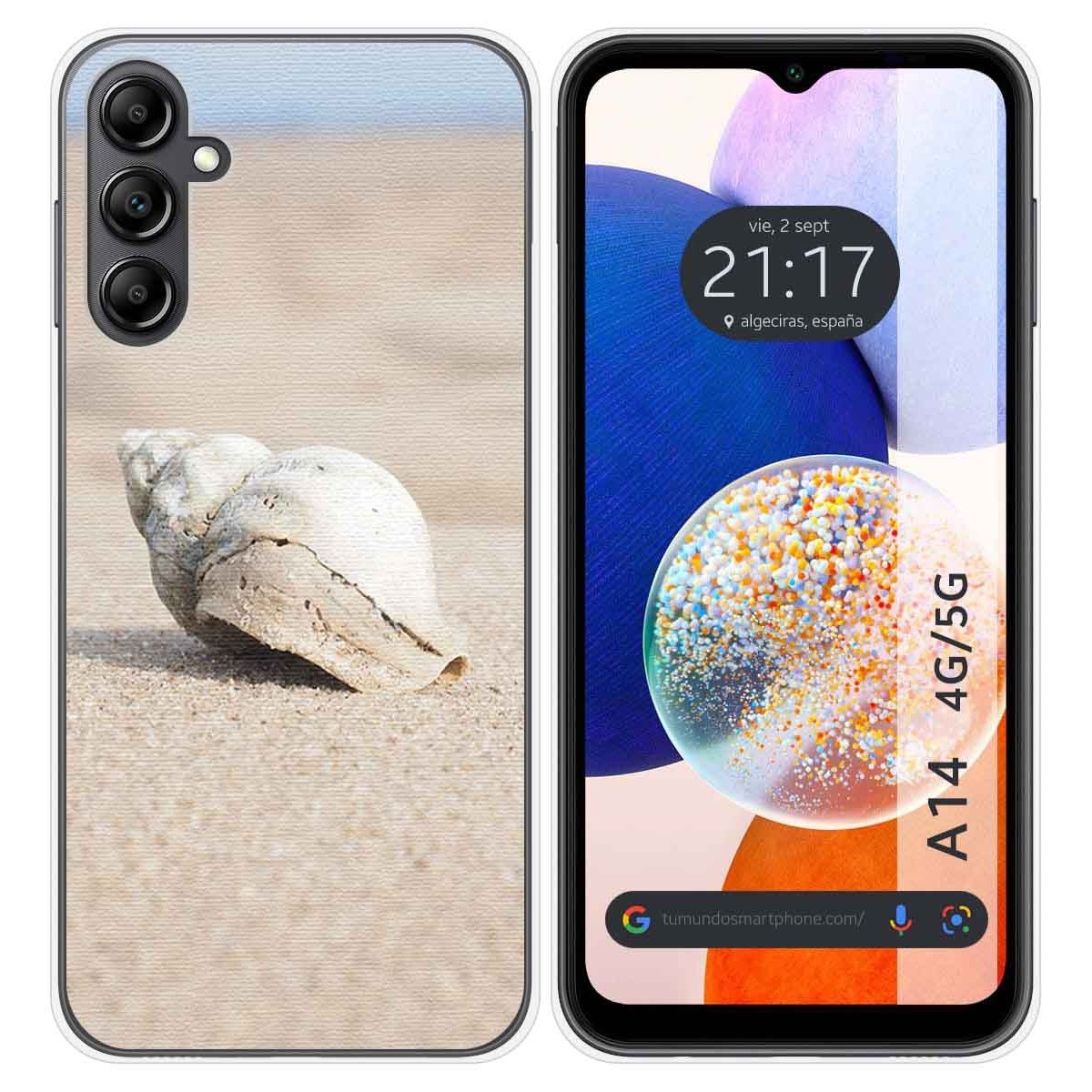 Funda Silicona para Samsung Galaxy A14 4G / 5G diseño Concha Dibujos