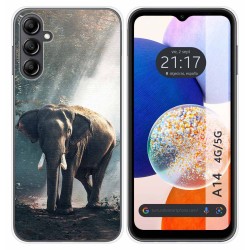 Funda Silicona para Samsung Galaxy A14 4G / 5G diseño Elefante Dibujos