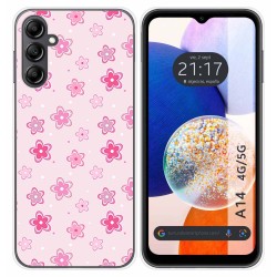 Funda Silicona para Samsung Galaxy A14 4G / 5G diseño Flores Dibujos