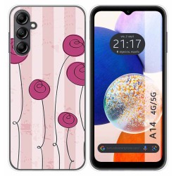 Funda Silicona para Samsung Galaxy A14 4G / 5G diseño Flores Vintage Dibujos