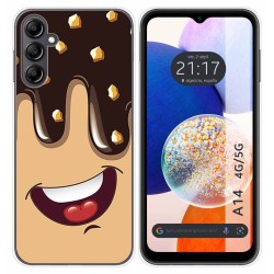 Funda Silicona para Samsung Galaxy A14 4G / 5G diseño Helado Chocolate Dibujos
