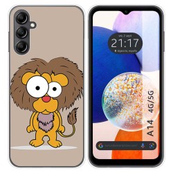 Funda Silicona para Samsung Galaxy A14 4G / 5G diseño Leon Dibujos