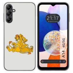 Funda Silicona para Samsung Galaxy A14 4G / 5G diseño Leones Dibujos