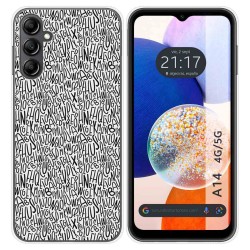 Funda Silicona para Samsung Galaxy A14 4G / 5G diseño Letras Dibujos