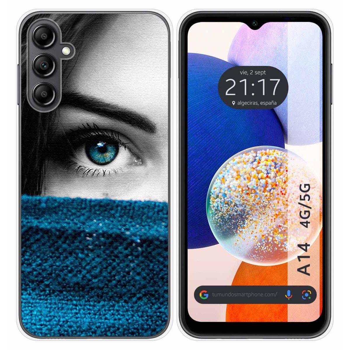 Funda Silicona para Samsung Galaxy A14 4G / 5G diseño Ojo Dibujos