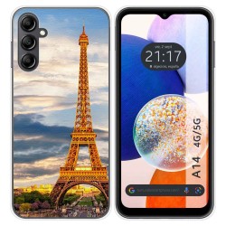 Funda Silicona para Samsung Galaxy A14 4G / 5G diseño Paris Dibujos
