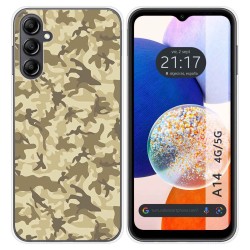 Funda Silicona para Samsung Galaxy A14 4G / 5G diseño Sand Camuflaje Dibujos
