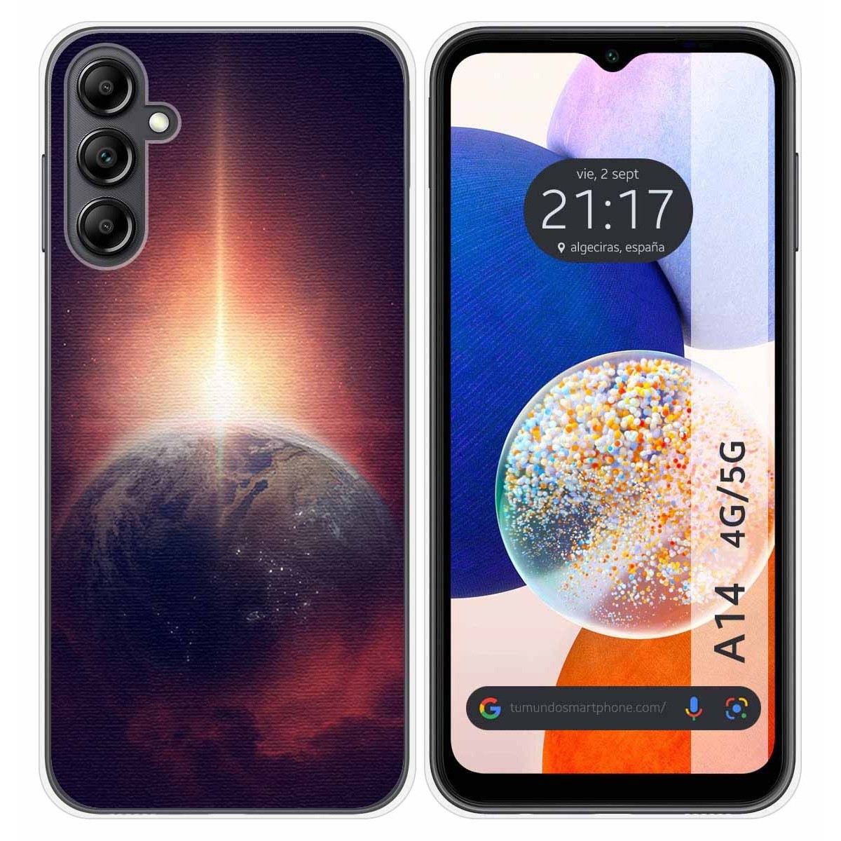 Funda Silicona para Samsung Galaxy A14 4G / 5G diseño Tierra Dibujos