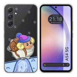 Funda Silicona Transparente para Samsung Galaxy A54 5G diseño Cabra Dibujos
