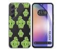 Funda Silicona Transparente para Samsung Galaxy A54 5G diseño Cactus Dibujos