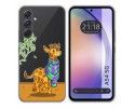 Funda Silicona Transparente para Samsung Galaxy A54 5G diseño Jirafa Dibujos