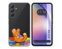 Funda Silicona Transparente para Samsung Galaxy A54 5G diseño Leopardo Dibujos