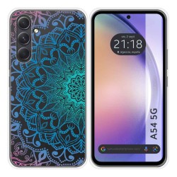 Funda Silicona Transparente para Samsung Galaxy A54 5G diseño Mandala Dibujos