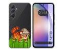 Funda Silicona Transparente para Samsung Galaxy A54 5G diseño Tigre Dibujos