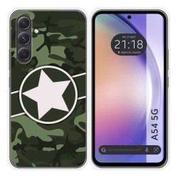 Funda Silicona para Samsung Galaxy A54 5G diseño Camuflaje 01 Dibujos