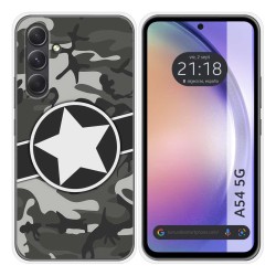 Funda Silicona para Samsung Galaxy A54 5G diseño Camuflaje 02 Dibujos