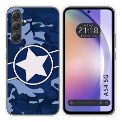 Funda Silicona para Samsung Galaxy A54 5G diseño Camuflaje 03 Dibujos