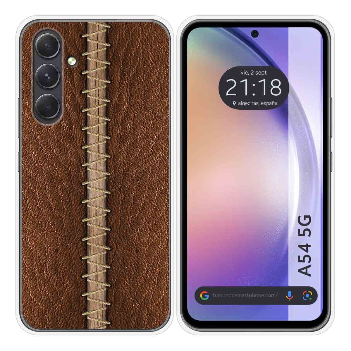 Funda Silicona para Samsung Galaxy A54 5G diseño Cuero 01 Dibujos