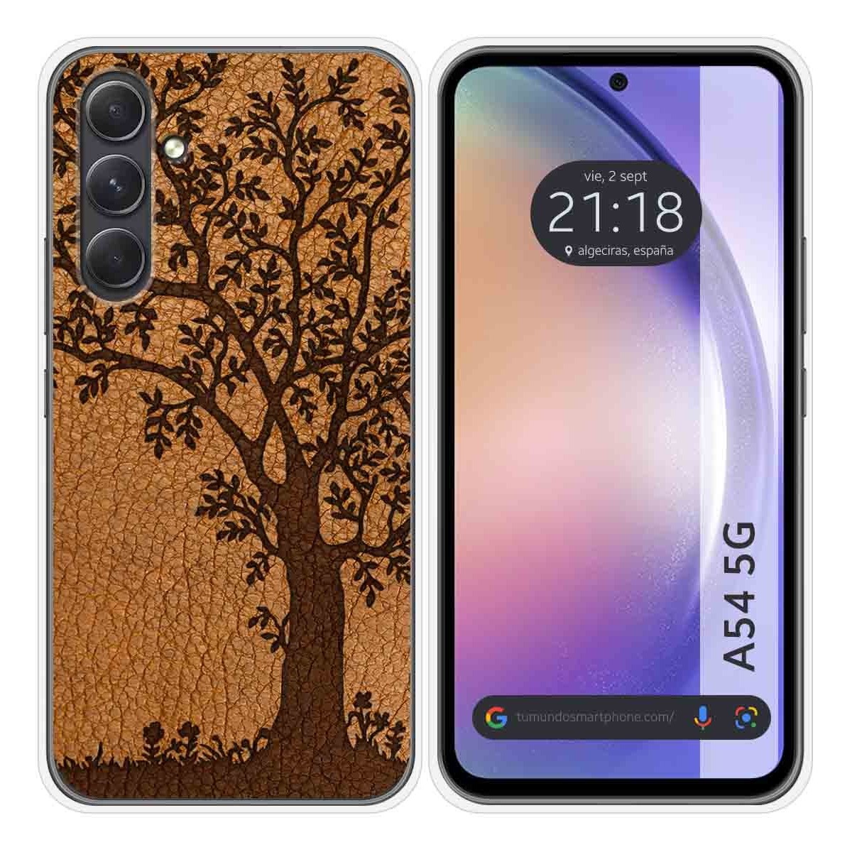 Funda Silicona para Samsung Galaxy A54 5G diseño Cuero 03 Dibujos
