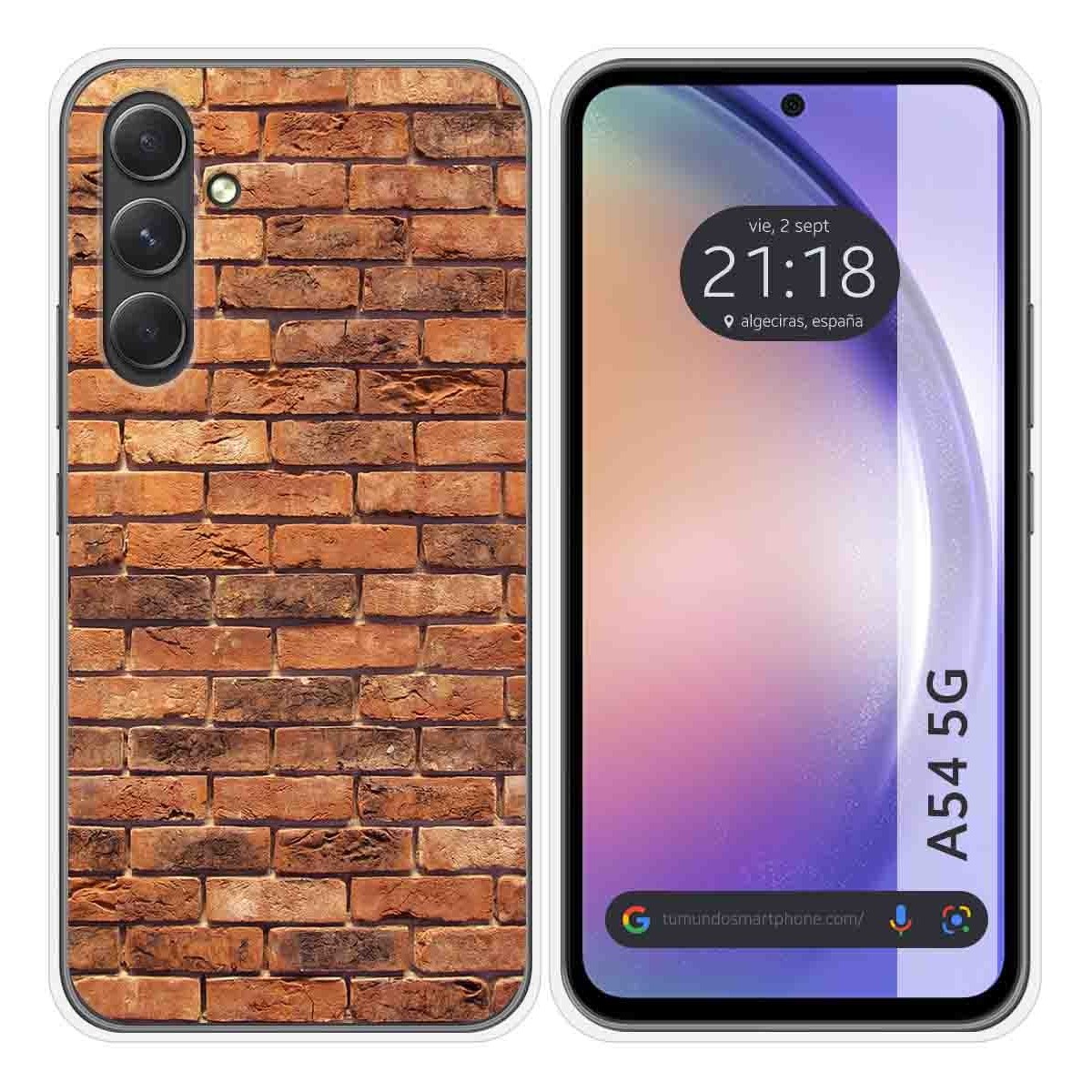 Funda Silicona para Samsung Galaxy A54 5G diseño Ladrillo 04 Dibujos