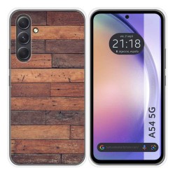 Funda Silicona para Samsung Galaxy A54 5G diseño Madera 03 Dibujos