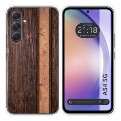 Funda Silicona para Samsung Galaxy A54 5G diseño Madera 05 Dibujos
