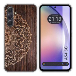 Funda Silicona para Samsung Galaxy A54 5G diseño Madera 06 Dibujos