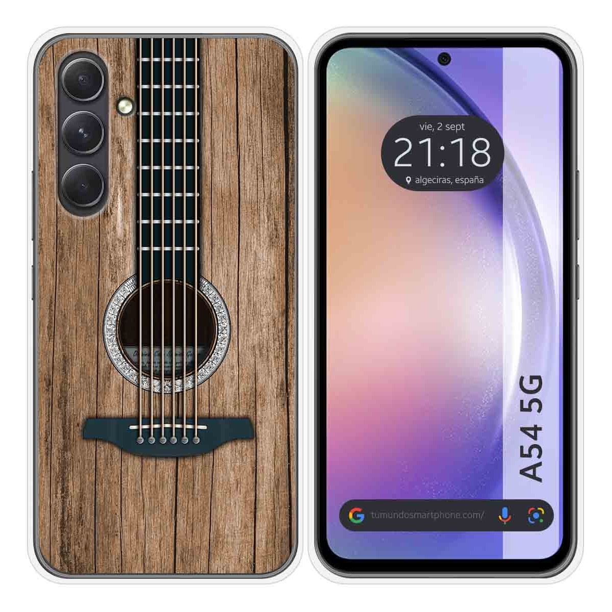 Funda Silicona para Samsung Galaxy A54 5G diseño Madera 11 Dibujos