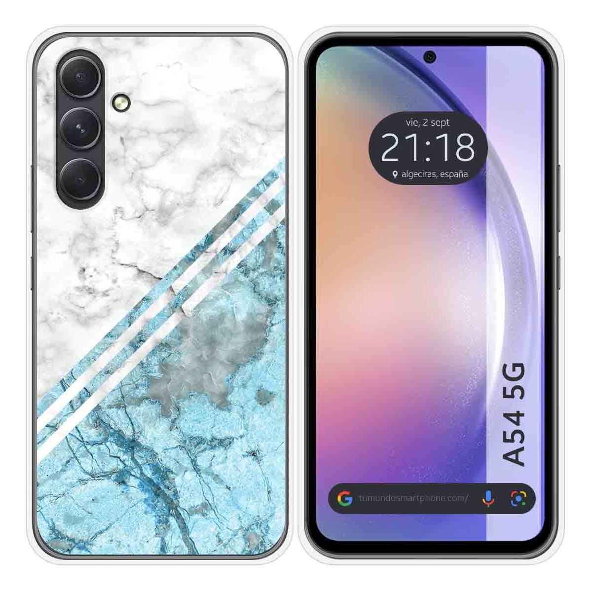 Funda Silicona para Samsung Galaxy A54 5G diseño Mármol 02 Dibujos