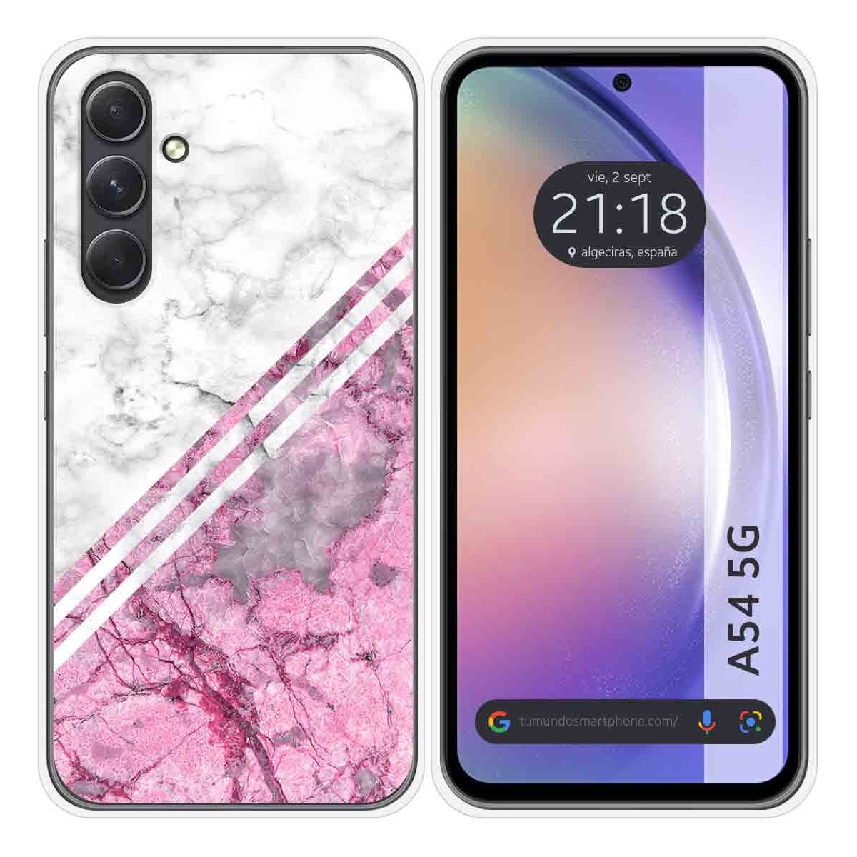 Funda Silicona para Samsung Galaxy A54 5G diseño Mármol 03 Dibujos
