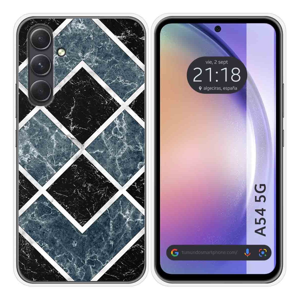 Funda Silicona para Samsung Galaxy A54 5G diseño Mármol 06 Dibujos