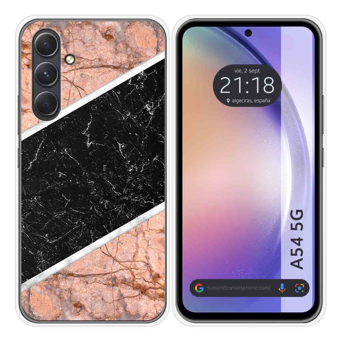 Funda Silicona para Samsung Galaxy A54 5G diseño Mármol 07 Dibujos