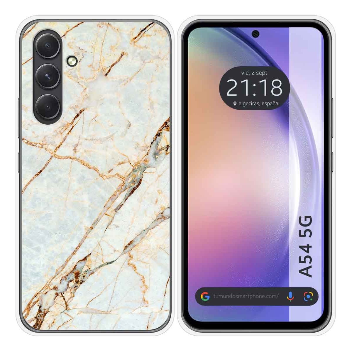Funda Silicona para Samsung Galaxy A54 5G diseño Mármol 13 Dibujos