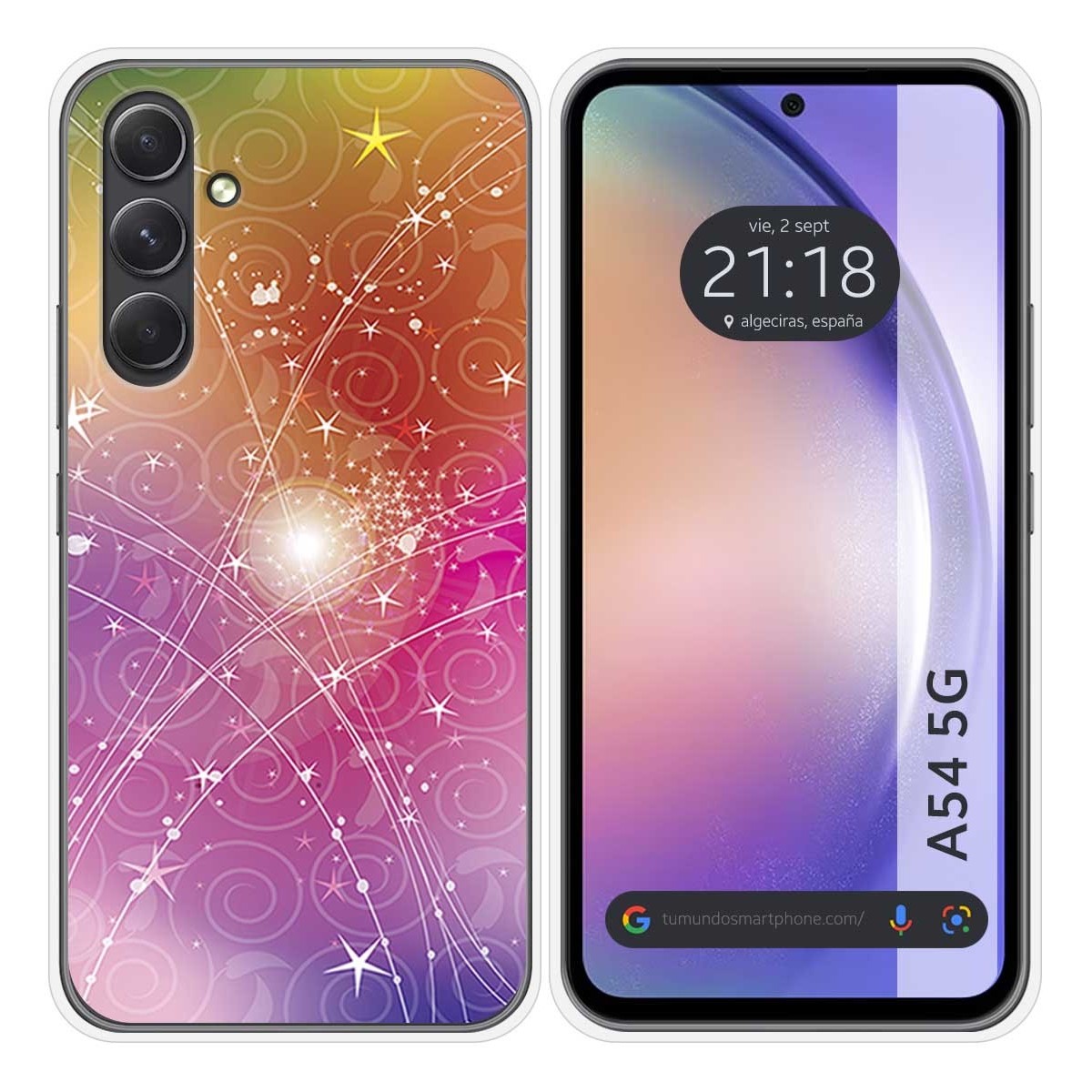 Funda Silicona para Samsung Galaxy A54 5G diseño Abstracto Dibujos