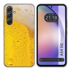 Funda Silicona para Samsung Galaxy A54 5G diseño Cerveza Dibujos