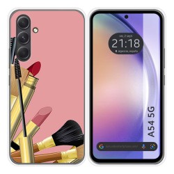 Funda Silicona para Samsung Galaxy A54 5G diseño Brochas Dibujos