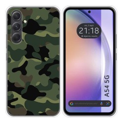 Funda Silicona para Samsung Galaxy A54 5G diseño Camuflaje Dibujos