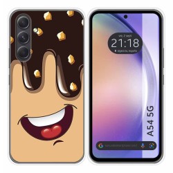 Funda Silicona para Samsung Galaxy A54 5G diseño Helado Chocolate Dibujos