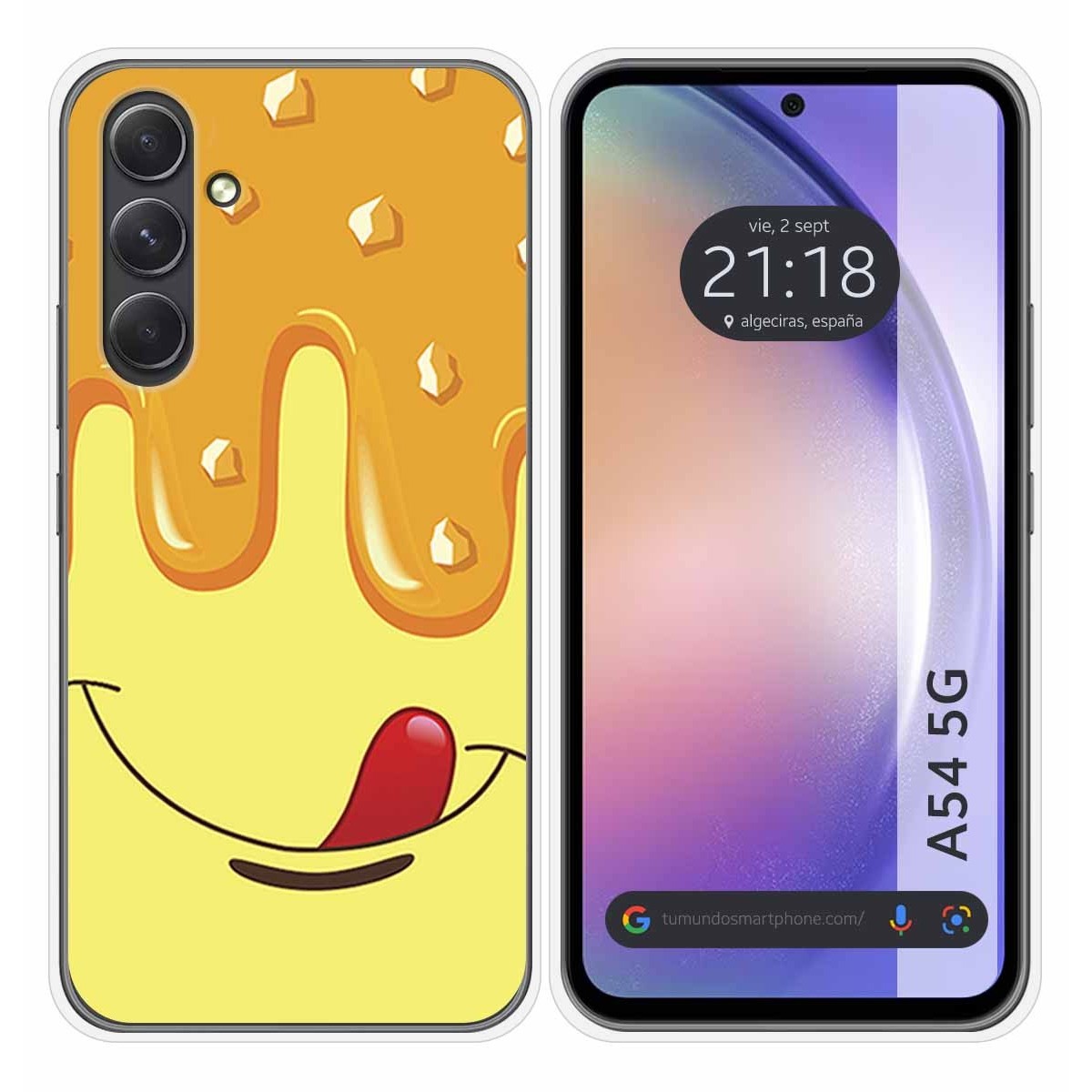 Funda Silicona para Samsung Galaxy A54 5G diseño Helado Vainilla Dibujos