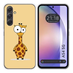 Funda Silicona para Samsung Galaxy A54 5G diseño Jirafa Dibujos