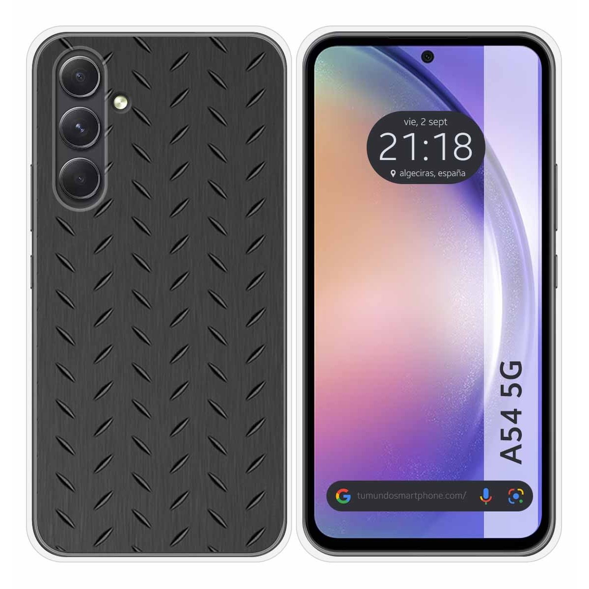 Funda Silicona para Samsung Galaxy A54 5G diseño Metal Dibujos